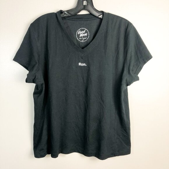 Life is Good Good Move Run. V Neck Athletic T Shirt XL - Picture 1 of 7